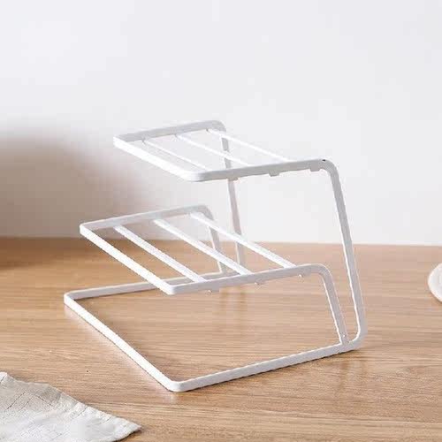 Dish Drain Rack 3 Layer Tableware Storage Rack Closet Bowl - 图2