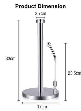 Paper Towel Holder Standing Tissue Holder One-Handed Tear, P
