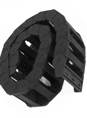 Machine Tool 25 x 77mm Black Cable Wire Carrier Drag Chain N