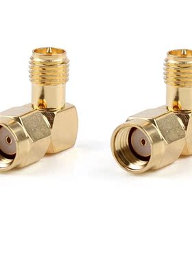 10Pcs  90 Degree RPSMA Male to RPSMA Female RF Adapter Right