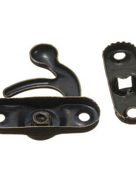 swing hook clasp antique brass jewellery box latch catch tri