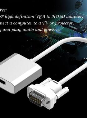 VGA Male to HDMI Female Adapter Cable 1080P Analog to Video
