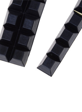 20pcs Durable Black Rubber Chair Floor Protector Non-slip Ca