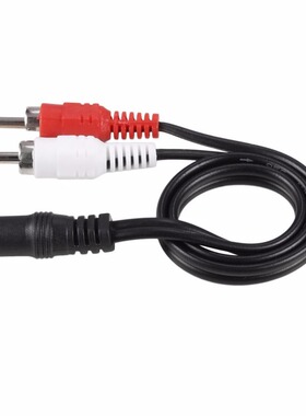 3.5mm Stereo Female Jack To 2 RCA Male Plug Adapter Headphon