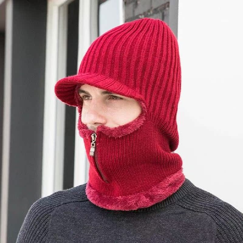 Men Women Autumn Winter Warm Knitted Hat Ear Protection Cap - 图3