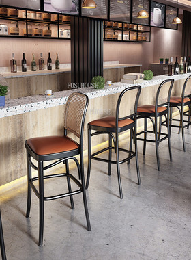 Custom Bar Chairs Wrought Iron Rattan Bar Chair Southeast