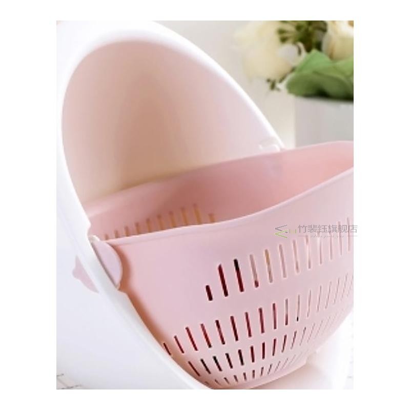 Kitchen Double Layers Drain Basket Bowl Washing Strainer Noo-图3