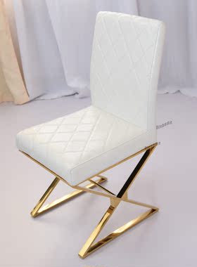 Nordic Dining Chairs Kitchen Furniture Stainless Luxury