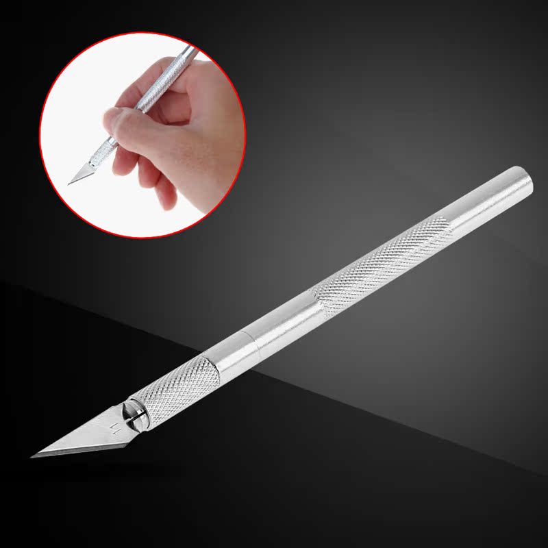 9 Blades Carving Cutting Tool Fruit Food Engraving Knife Sca - 图0