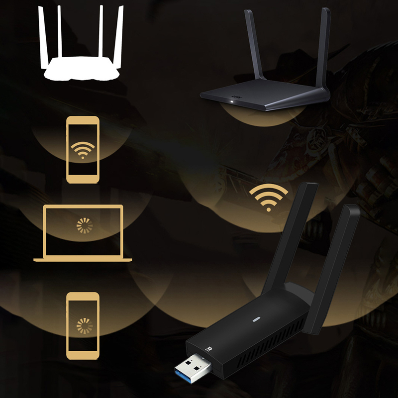 FU-AX180 WiFi 6 Dual-Band 1800Mbps 2.4G/5GHz USB3.0 Dual-Ban - 图2