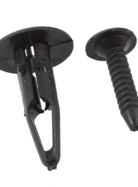 20 Pcs 6mm Hole Rivet Trim Retainer Fastener Clips Black