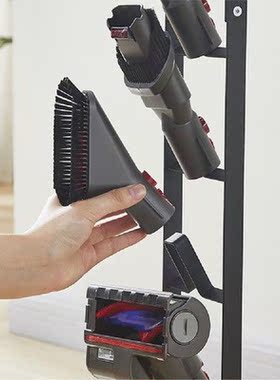 Vacuum Cleaner Rack Black Mental Hole Free Storage Bracket