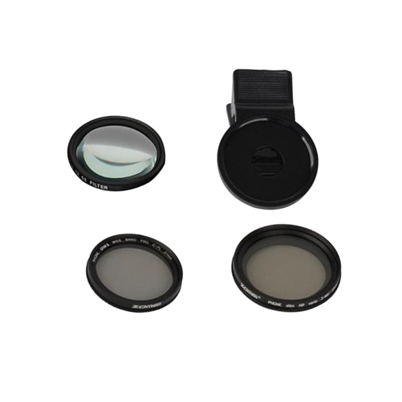 3In1 M1 37MM CPL+Close Up+ND Filter Set for Tablet Phone Fil - 图0