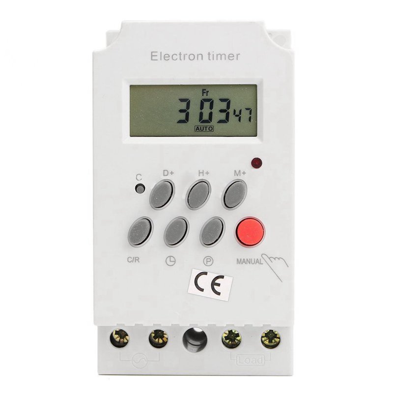 AC 220V 25A KG316T-II Din Rail LCD Programmable Timer Switch - 图0