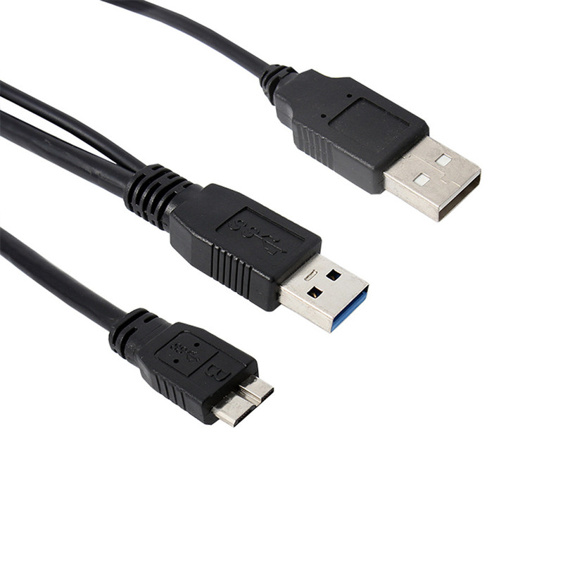 A to Micro B USB 3.0 Y Cable Move Hard Disk Cable Drop Shipp - 图3