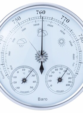 3 IN 1 Wall Mounted Barometer HouseThermometer Hygrometer Ha