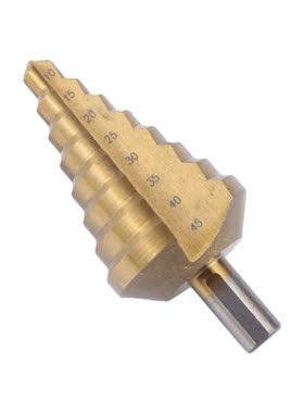 Hex Titanium Step Cone Bit Hole Cutter 10-45MM HSS 4241 For