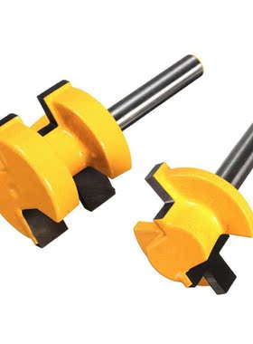 2Pcs Tongue & Groove Huge Crown Molding Router Bit 1/4 i