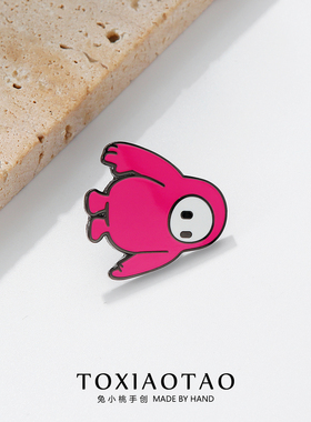 村上隆可爱小怪兽胸针卡通徽章