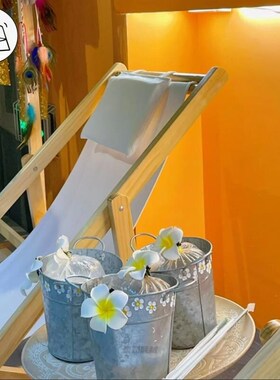 鸡蛋花彷真花泰式奶茶装