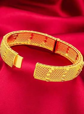 木辰优品时尚镂空孔雀开屏手镯女士开口可调节手链送妈妈婆婆礼物