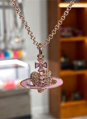 【全球购严选】VIVIENNE WESTWOOD 24年新款女士淡蓝色星球项链