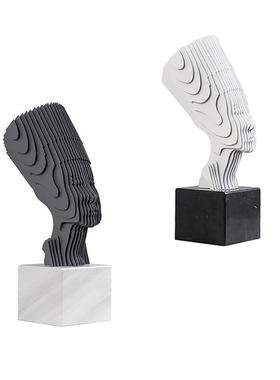 现代轻奢抽象金属人物雕塑客厅电视柜办公室创意艺术摆件家居饰品