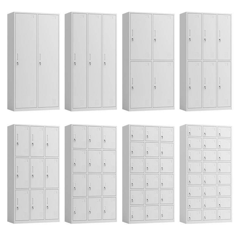 钢制更衣柜员工储物柜工厂宿舍更衣柜碗柜铁皮存放带锁收纳柜鞋柜,淘宝优惠券,粉丝福利购,淘宝优惠卷