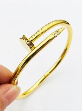 Classic Brand Nail Open Bracelets Female Temperament Simple