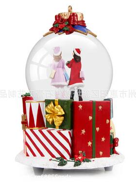 美妆树脂雪花球百货礼品地产创意答谢礼物树脂玻璃水晶雪花球