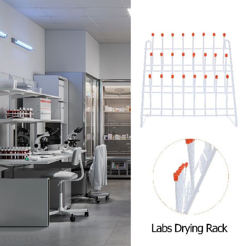 Rack Drying Tubetest Laboratory Draining Glassware Holder - 图1