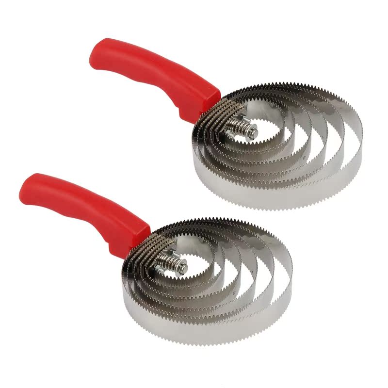 2 Pack Reversible Stainless Steel Curry Comb with Soft Conta - 图0