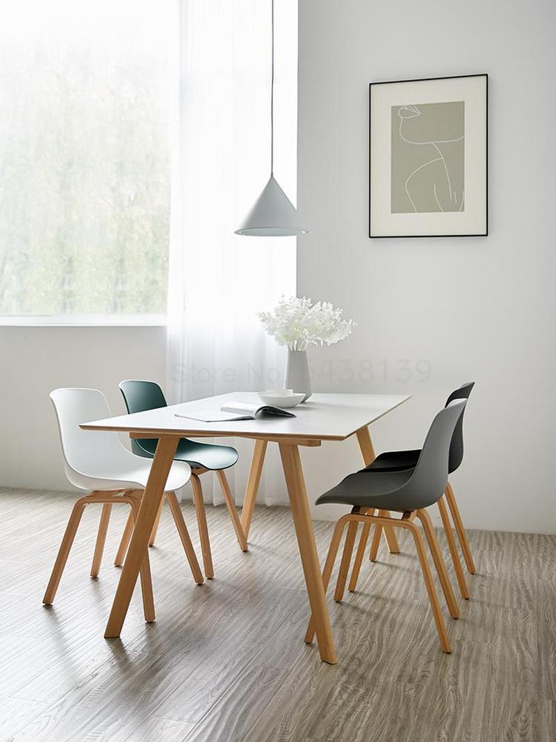 Nordic simple negotiation chair tea shop dining chair - 图2