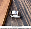 INS titanium steel simple and personalized men's ring plain Japanese and Korean diamond-inlaid high-end male index finger single male ring engraving