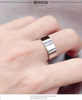 INS titanium steel simple and personalized men's ring plain Japanese and Korean diamond-inlaid high-end male index finger single male ring engraving