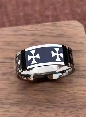 单身小众刻字食指钛钢潮牌