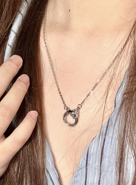 莫比乌斯环项链Zeroline纯银吊坠