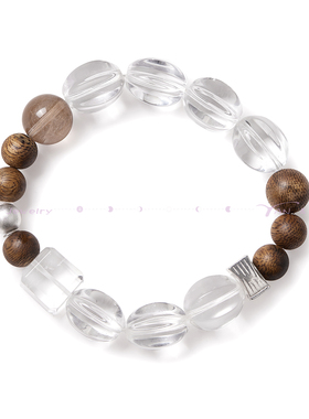 Zeroline奇楠沉香白水晶手串
