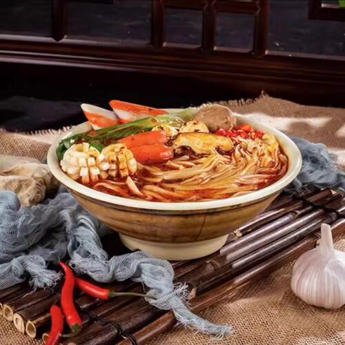 膳农源麻辣烫330g*10袋东北老式黏糊麻辣烫每袋四包料香辣麻酱浓 - 图1
