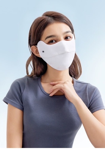 ohsunny防晒口罩夏季女透气护眼角3d立体防紫外线遮阳护颈面罩-图3
