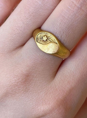 新款复古小花戒指民族风时尚百搭