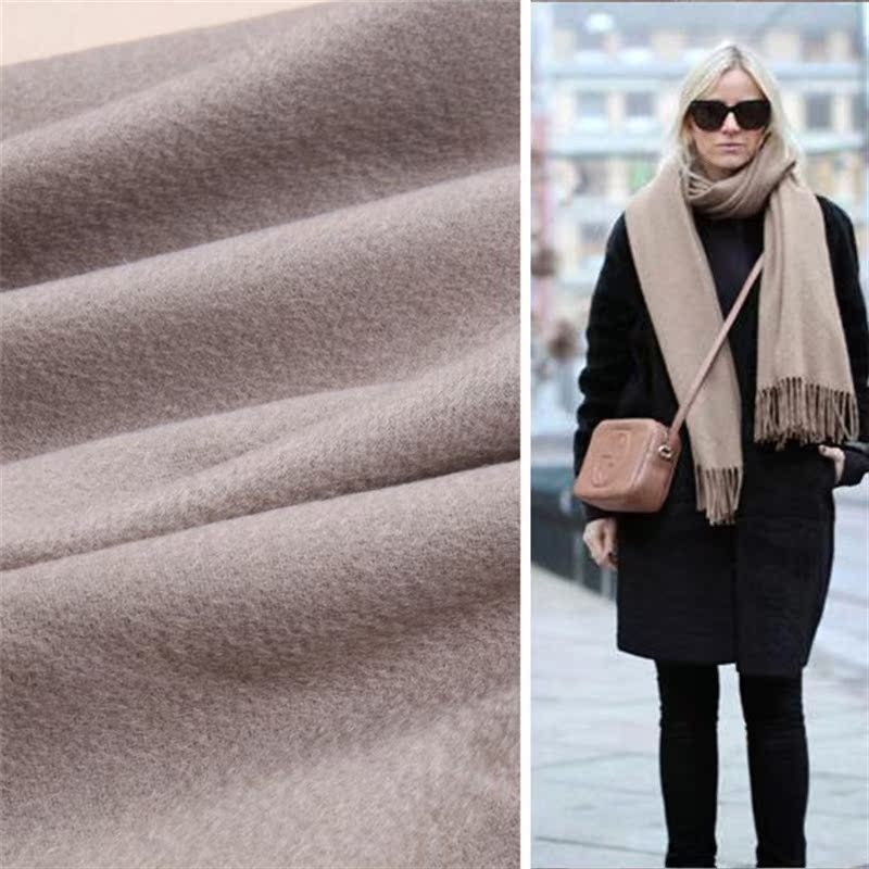 winter warm pure color wool cashmere scarf men women scarves - 图0