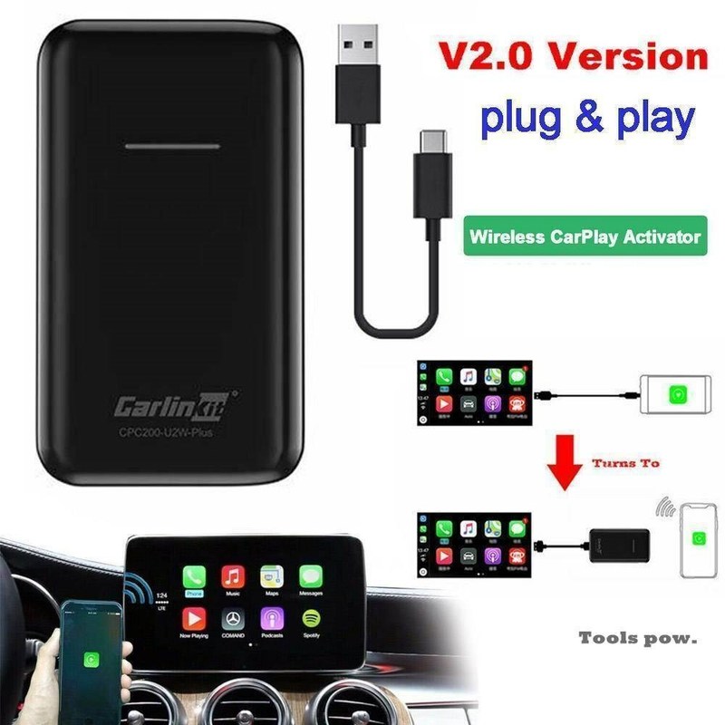 Carlinkit 2.0 USB Update IOS 13 Apple CarPlay Wireless Auto - 图0