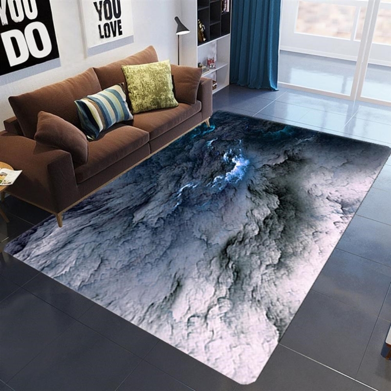 3D Galaxy Space Stars Carpet For Living Room Coffee Table S - 图1