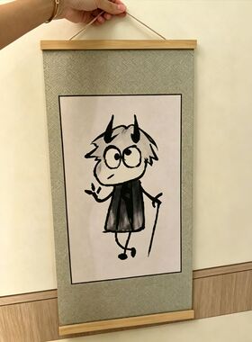 明日方舟阿达希尔搞笑挂画送礼
