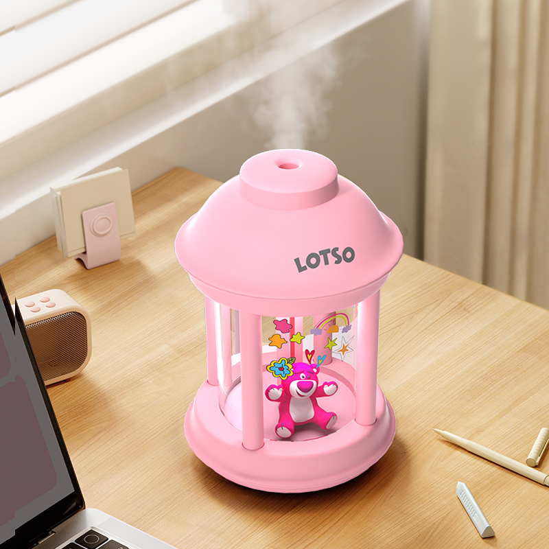 迪士尼空气加湿器小型车载家用静音卧室办公室桌面孕妇婴儿宿舍学生便携式大喷雾净化可充电usb夜灯2024新款