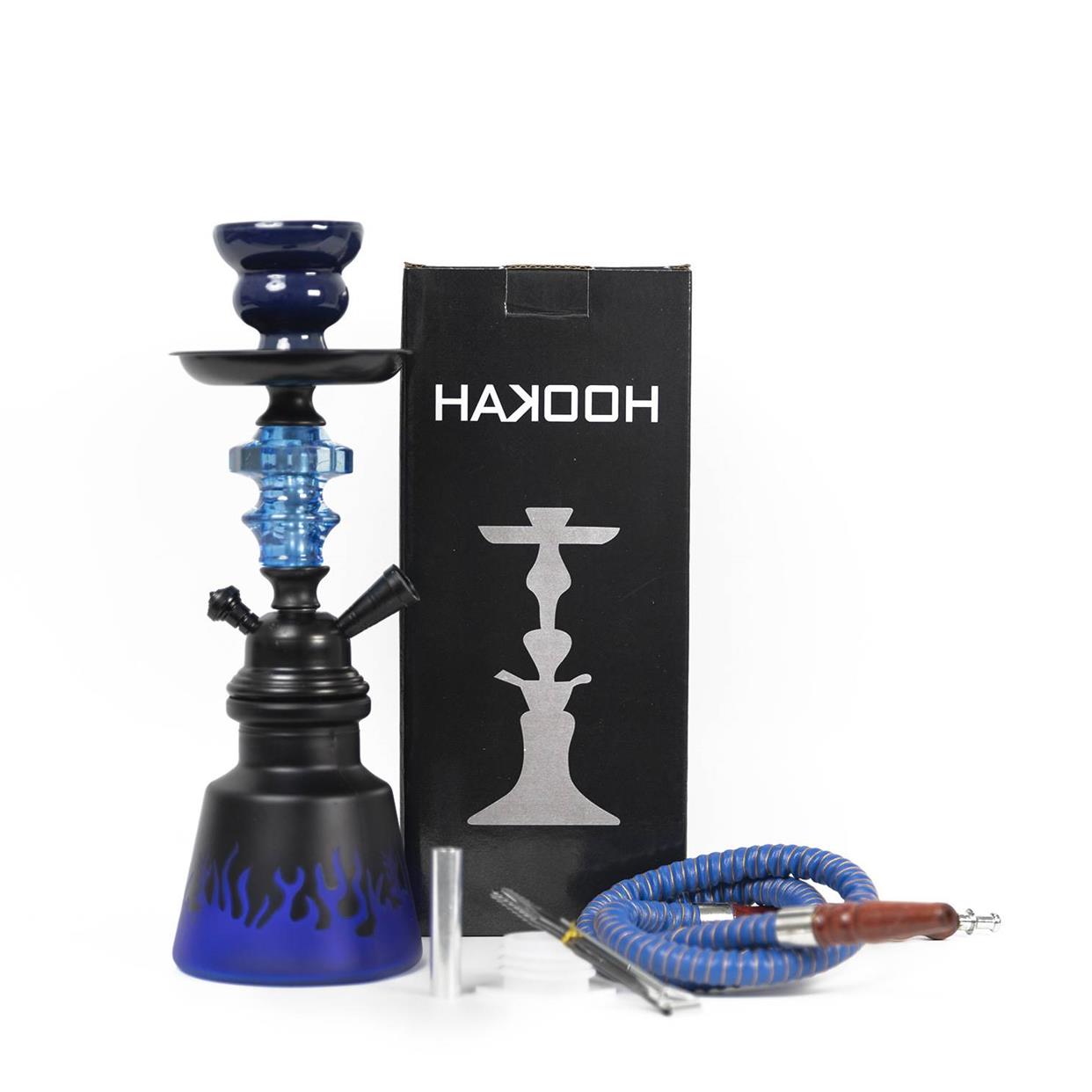 KTV bar single pipe hookah set glass small smoker pot high g - 图1