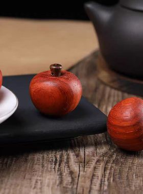 磁铁皮质吊坠 【奇木舍】苹苹安安 可穿绳吊坠 苹果摆件（拍一发