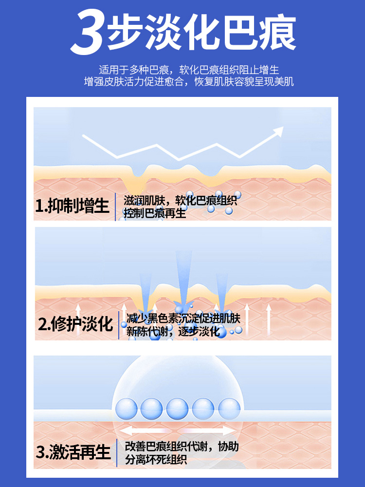 【日本科研 新技术】巴痕液 刨腹产增生-凹凸巴-各种手术巴