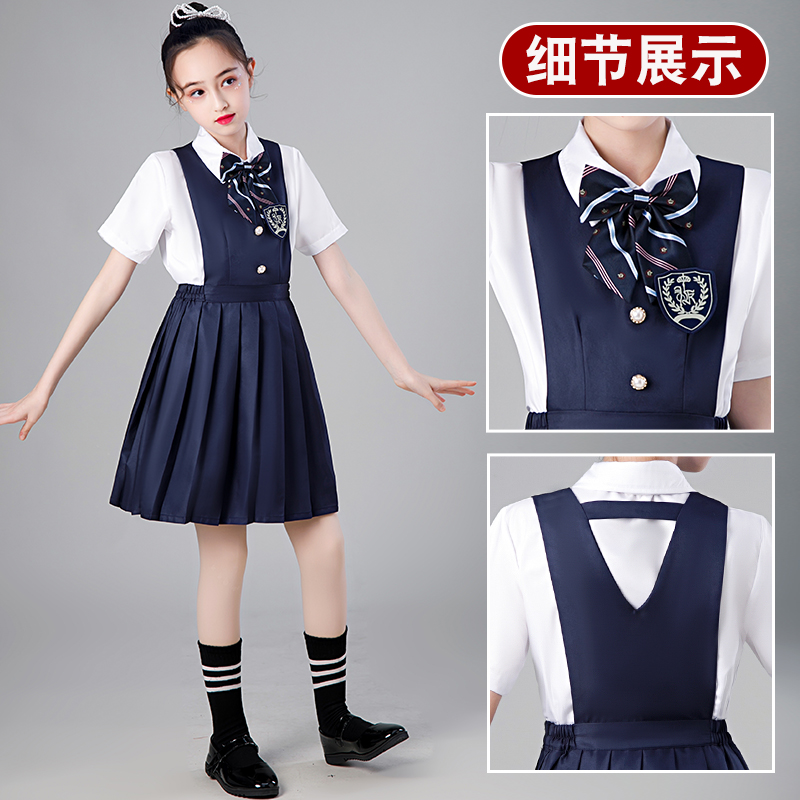 儿童合唱服中小学生校服班服英伦学院风诗歌朗诵毕业班照演出服装